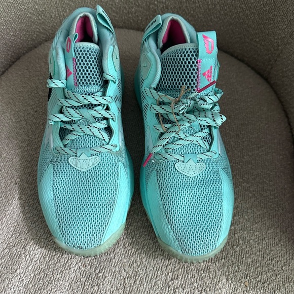 NEW DROP‎ ADIDAS  DAME 8 GZ6475 Aqua Black Size 9.5  “Respect My Name” Aqua Blue main image 7